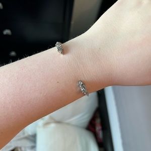 Kendra Scott Silver Drusy Cuff Bracelet
